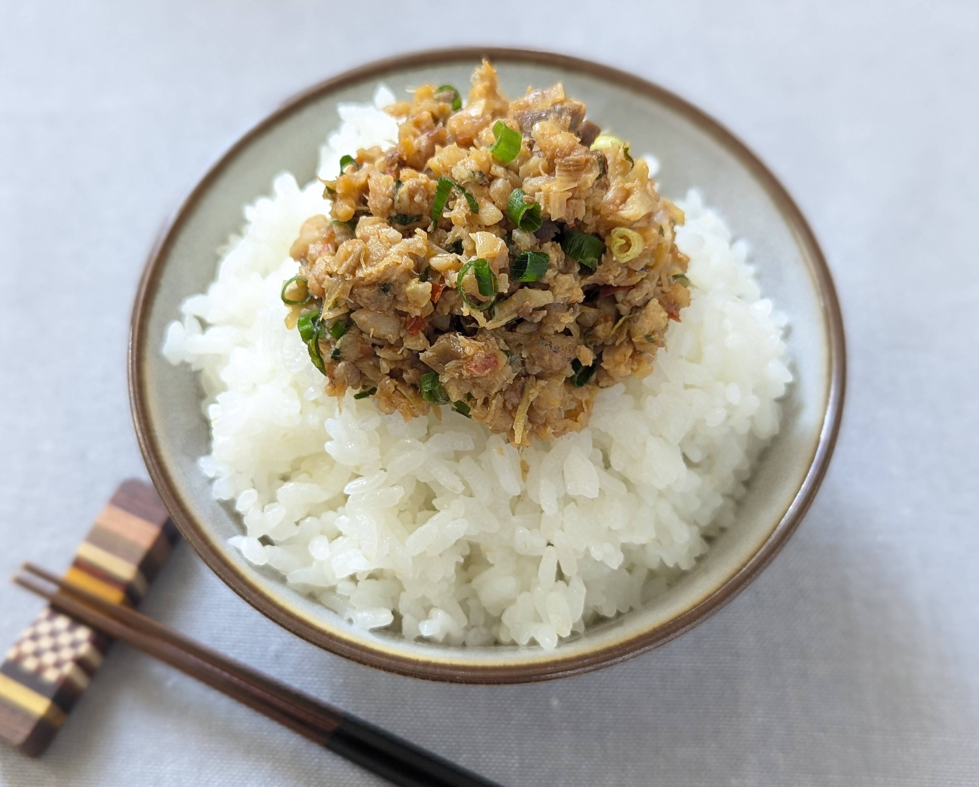 ピリ辛なめろう風そぼろ