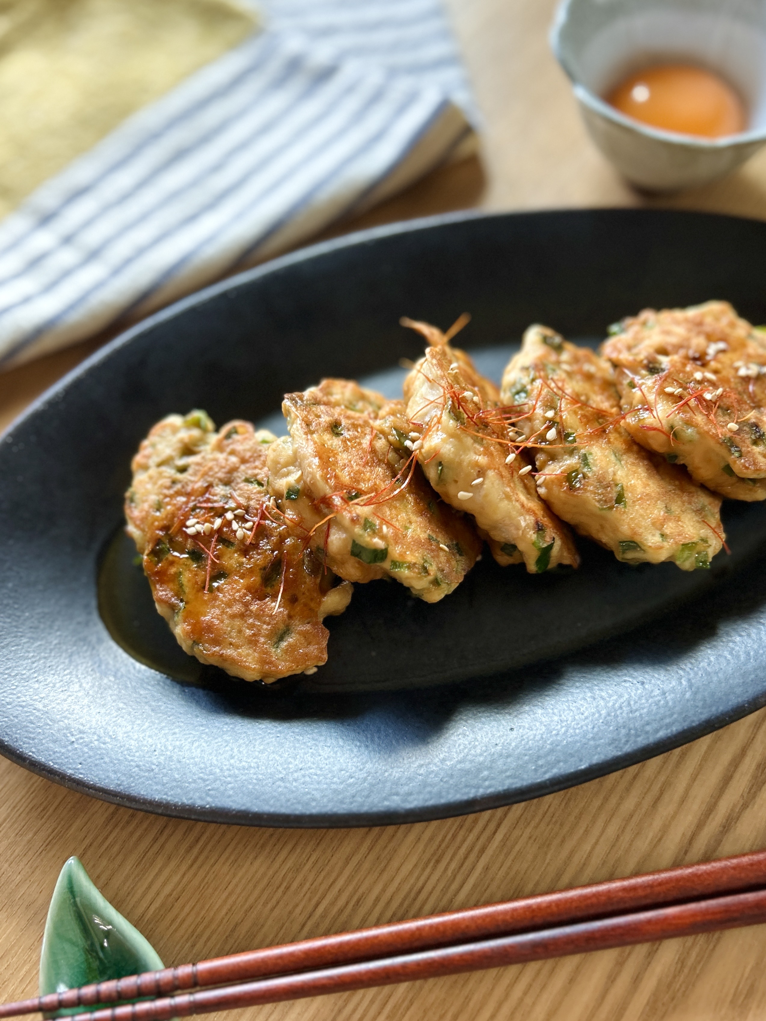 ニラ香る！ふんわり大和芋の鶏つくね