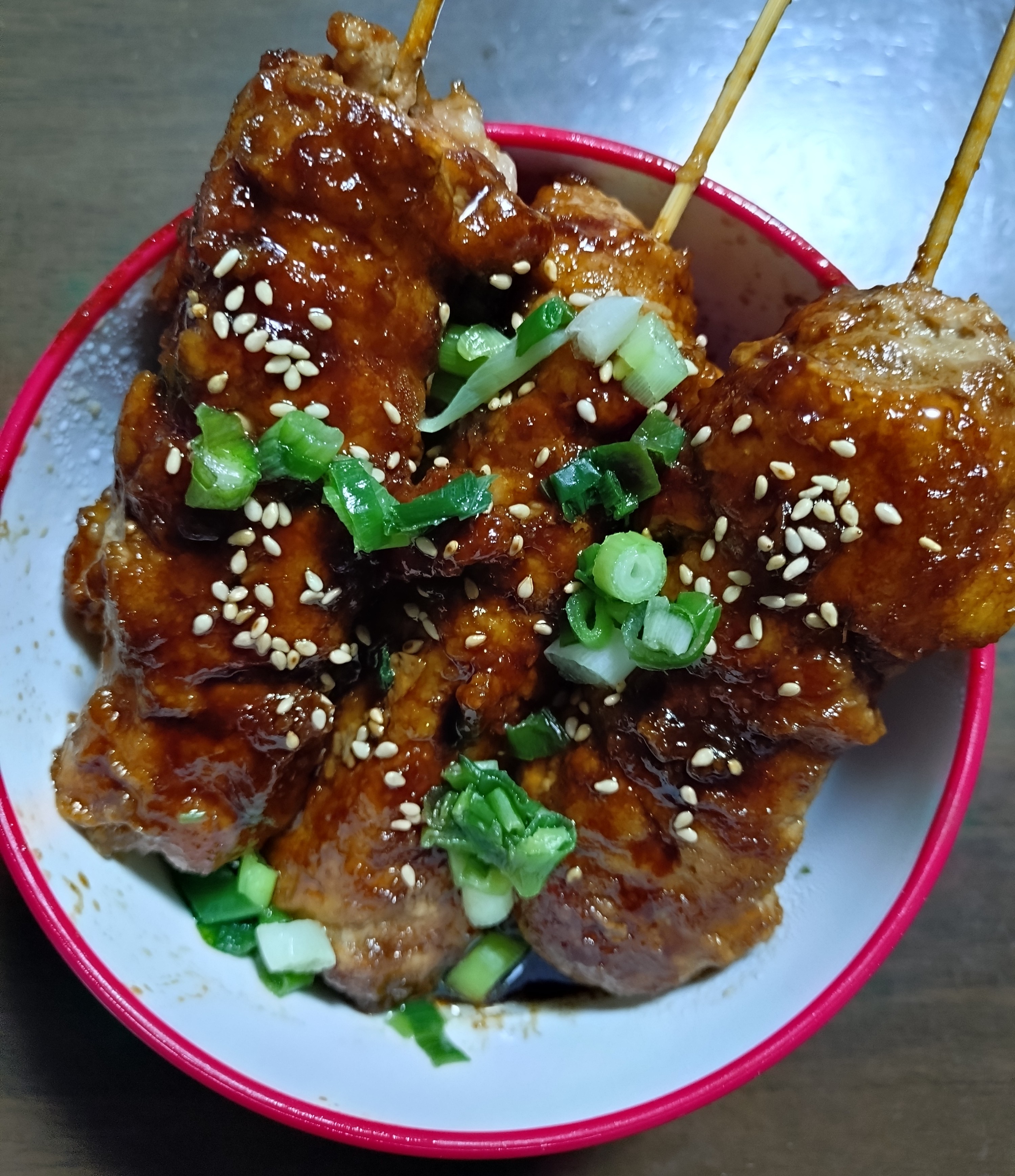 偽りの焼き鳥丼