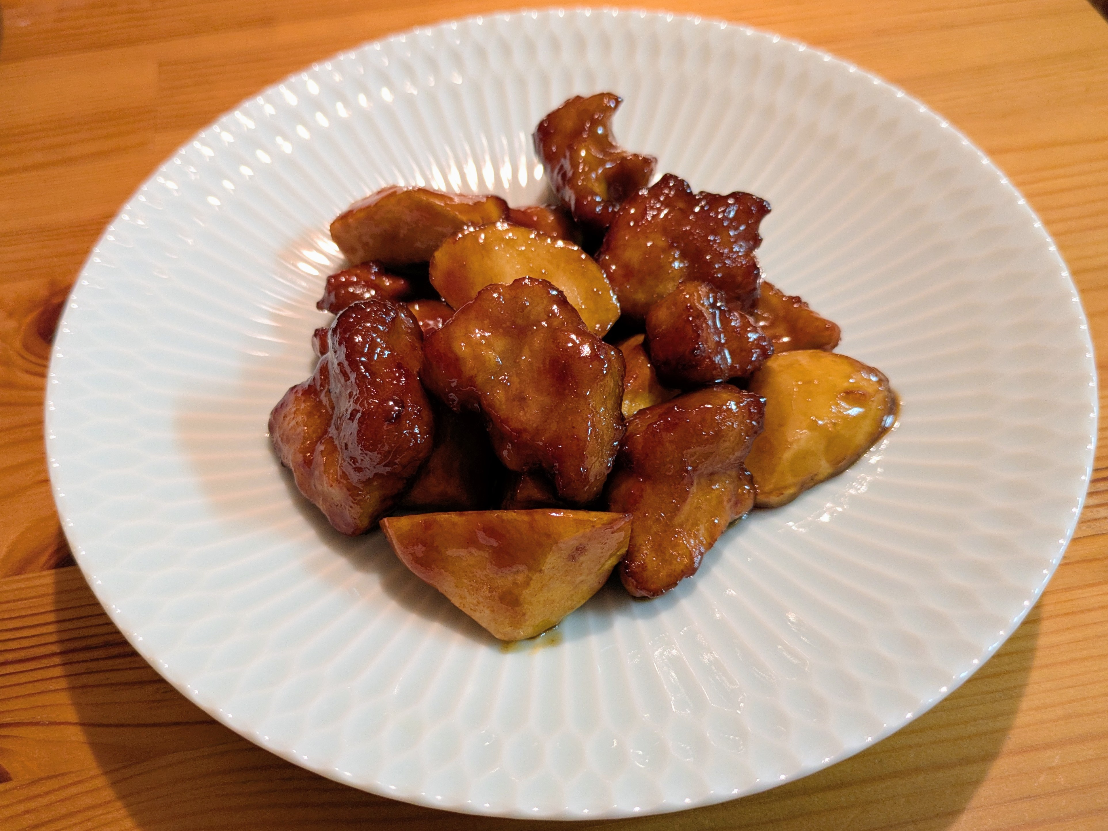 大和芋入り！「うちの黒酢豚」